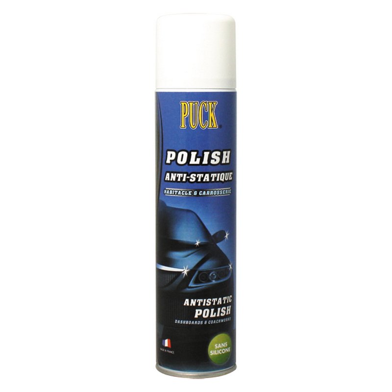 AEROSOL POLISH ANTI STATIQUE SANS SILICONE PUCK - 400ml - Carrosserie