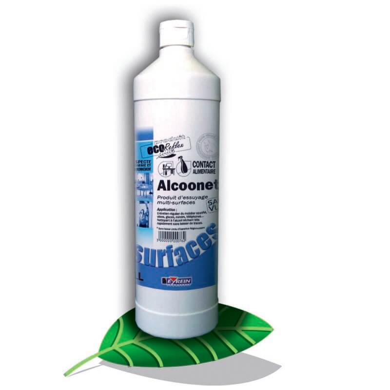 ALCOONET - Bidon 1L - Produit d'essuyage multi-surfaces
