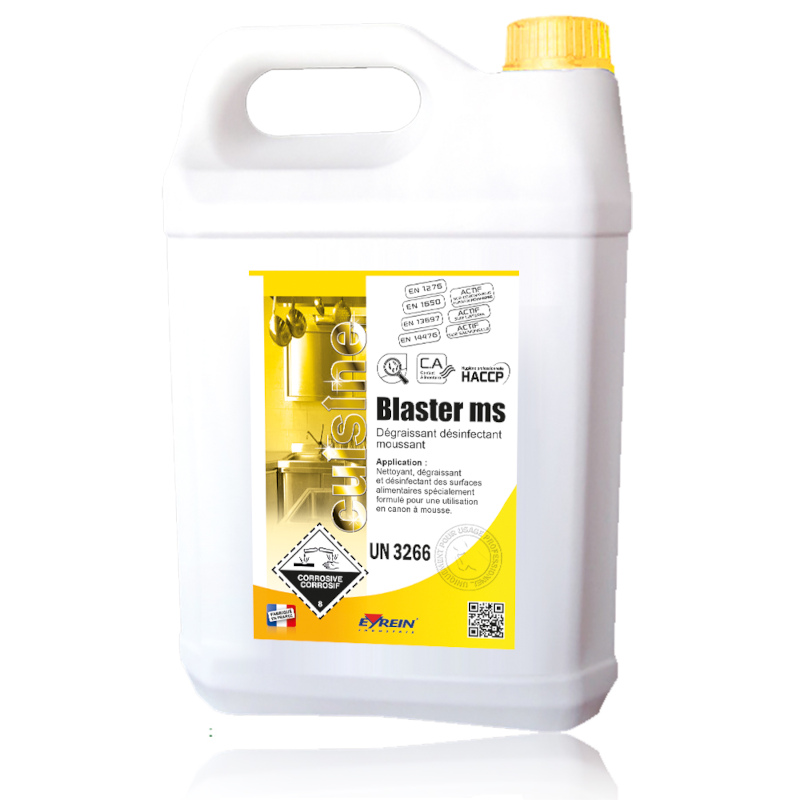 BLASTER MS - Bidon 5 L Nettoyant dégraissant désinfectant surfaces alimentaires