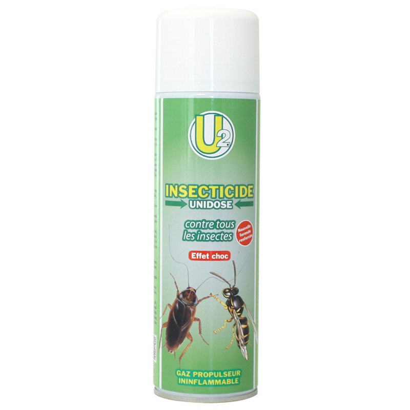 BOMBE ONE SHOT INSECTICIDE - 150 ml - Anti insectes volants et rampants -  U2 SICO - La capem