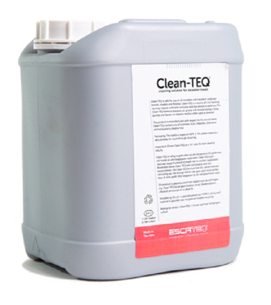 CLEAN-TEQ nettoyant dsincrustant ESCATEQ spcial escalators -2 bidons de 5L.-