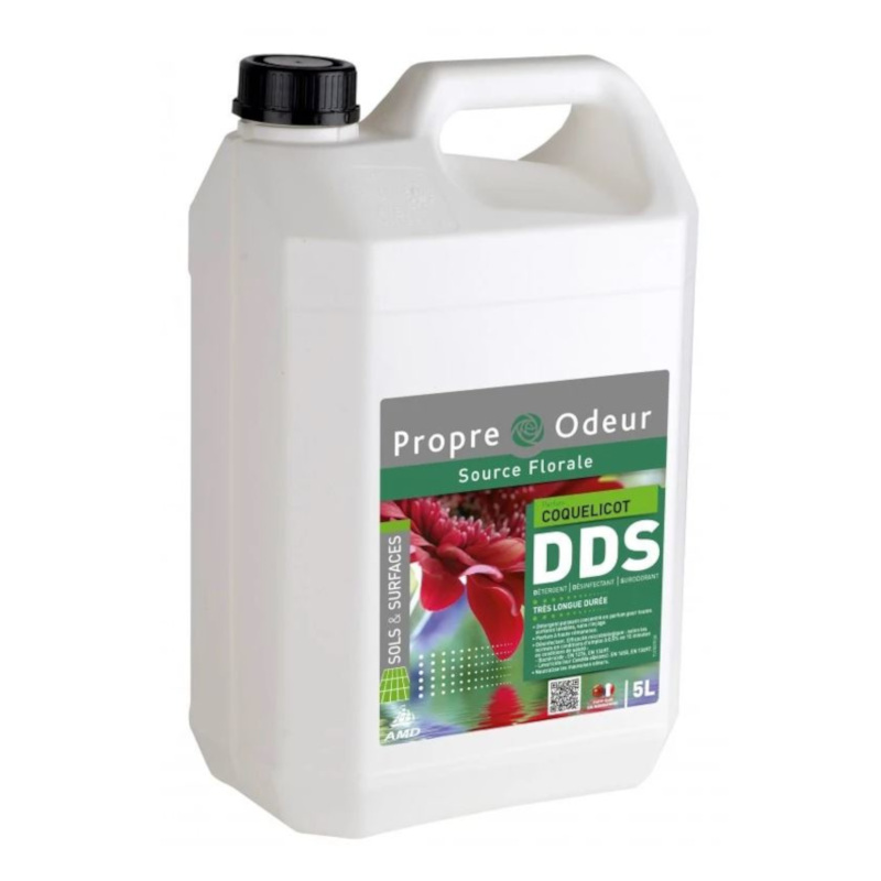 DDS EXEOLCoquelicot - Bidon 5 L - Dtergent Dsinfectant Surodorant sans rinage