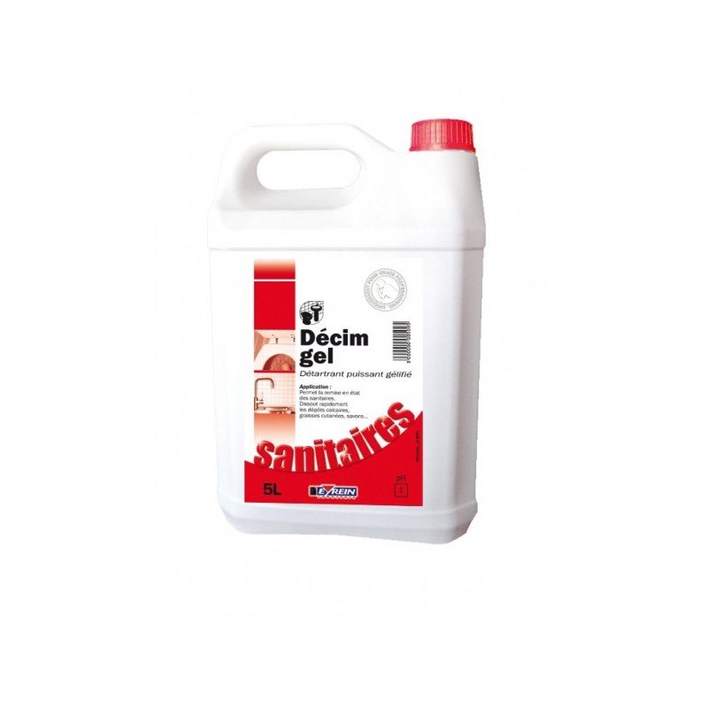 DECIM GEL - Bidon 5 L - Dtartrant puissant glifi anti calcaire