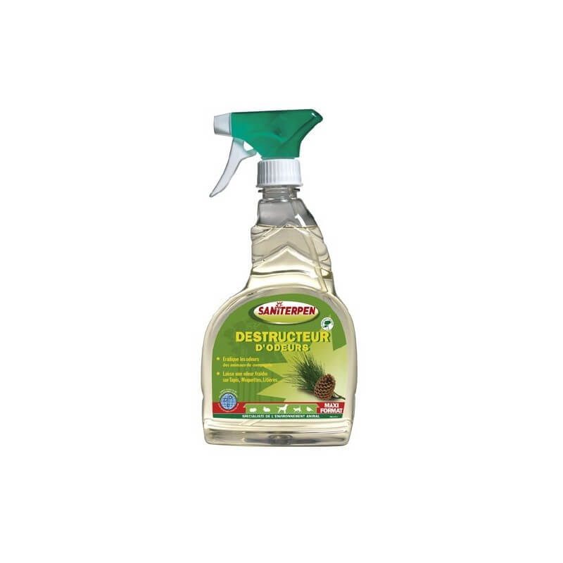 SANITERPEN DESTRUCTEUR D'ODEUR - Pulv.750ml - Dsinfectant dsodorisant animal