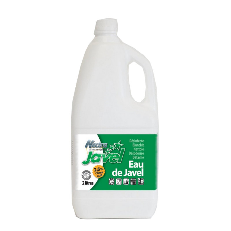 JAVEL 2.6% 2 L NEC - Nettoie, dsodorise, blanchit et dsinfecte