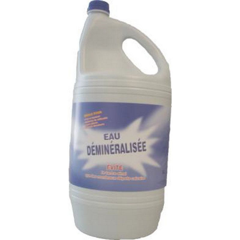 EAU DEMINERALISEE - Bidon 5 L - Evite tartre et dpots calcaires