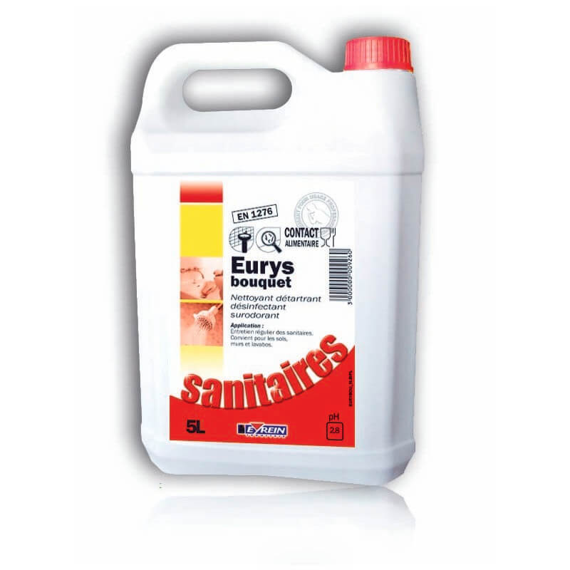 EURYS BOUQUET - Bidon 5 L - Détartrant désinfectant surodorant