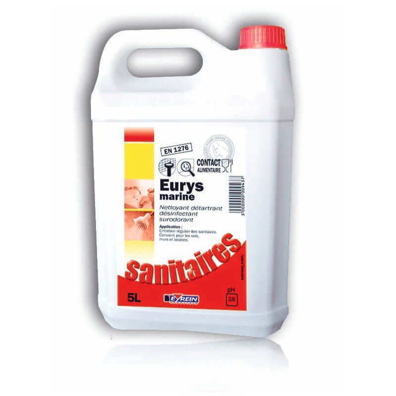 EURYS MARINE - Bidon 5 L - Détartrant désinfectant surodorant
