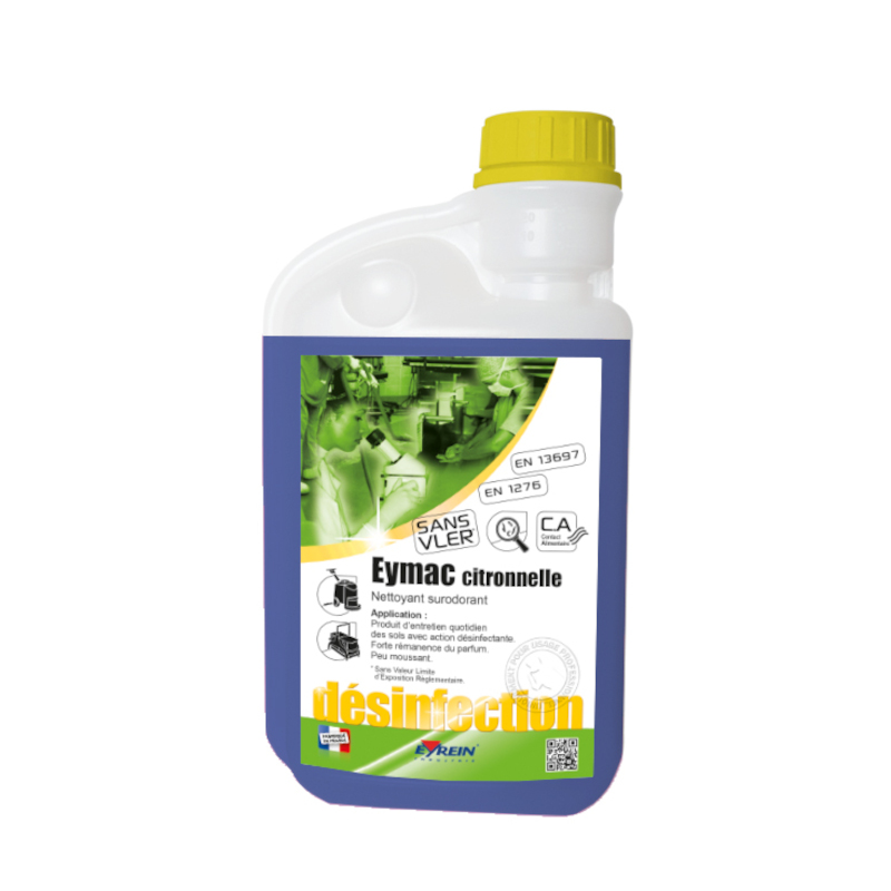 EYMAC CITRONELLE - Bidon doseur 1 L - Nettoyant surodorant entretien