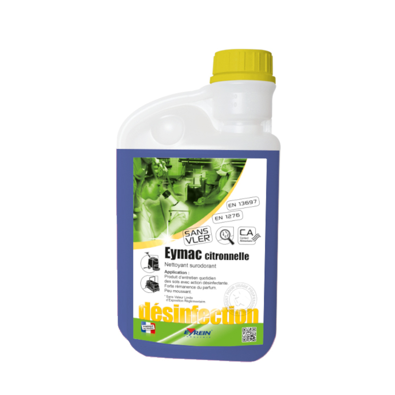 EYMAC CITRONELLE - Bidon doseur 1 L - Nettoyant surodorant entretien