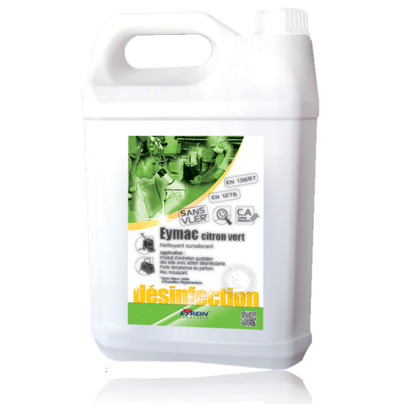 EYMAC CITRON VERT - Bidon 5 L - Nettoyant surodorant entretien désinfectant