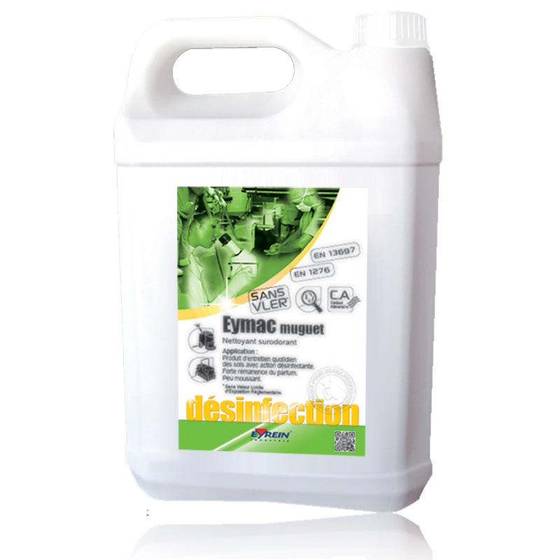 EYMAC MUGUET - Bidon 5 L - Nettoyant surodorant entretien et désinfectant