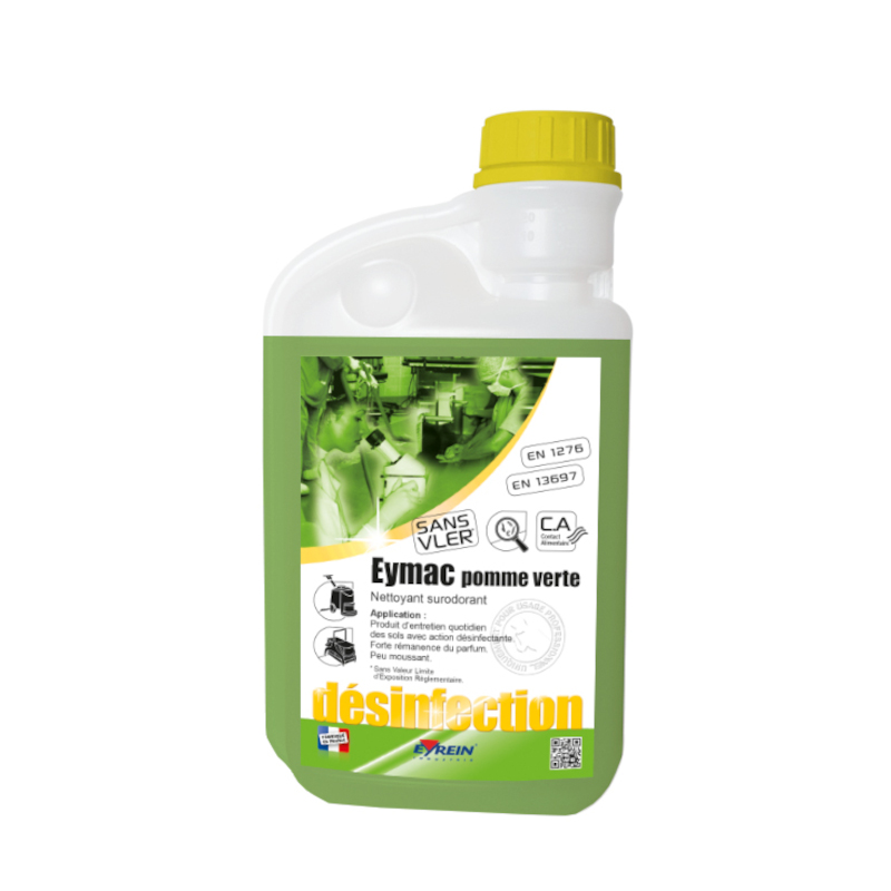 EYMAC POMME VERTE - Bidon doseur 1 L - Nettoyant surodorant entretien