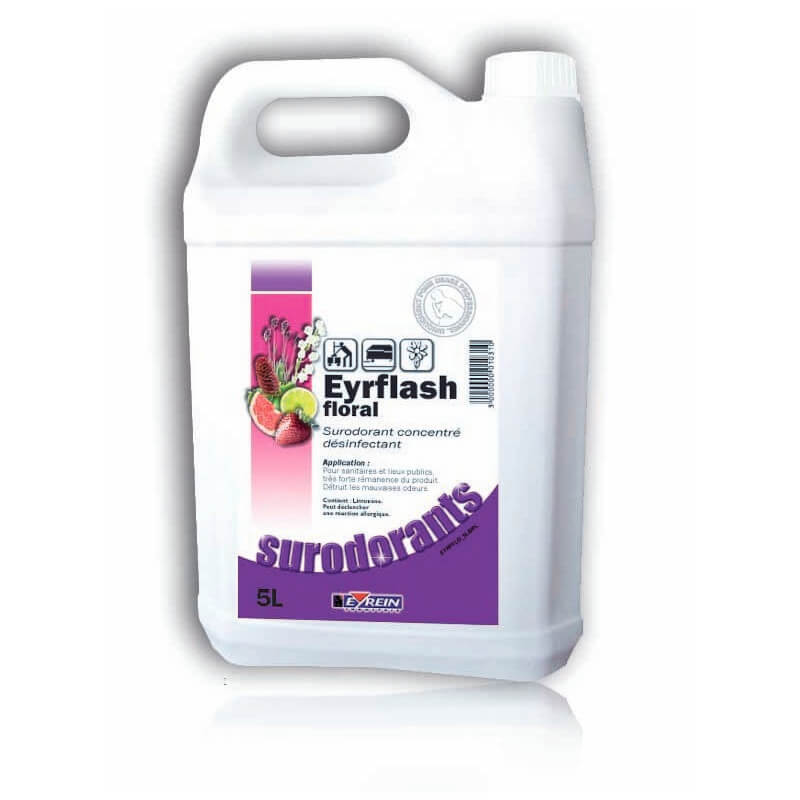 EYRFLASH FLORAL - Bidon 5 L - Désodorisant mauvaises odeurs persistantes
