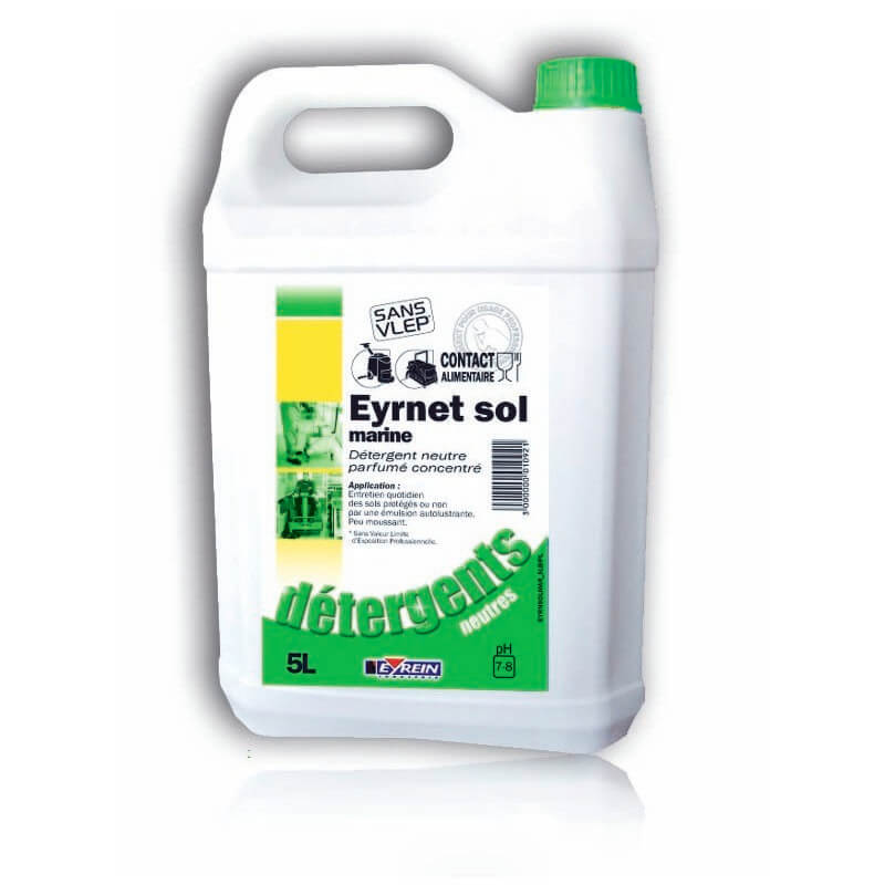 EYRNET SOL MARINE - Bidon 5 L - Dtergent neutre pour sols protgs ou non