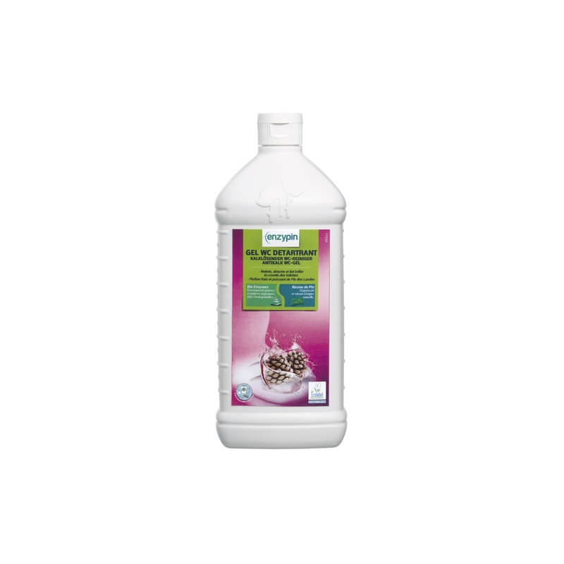 GEL WC DETARTRANT - Bidon 1 L - Nettoyant enzymatique toilettes - ENZYPIN