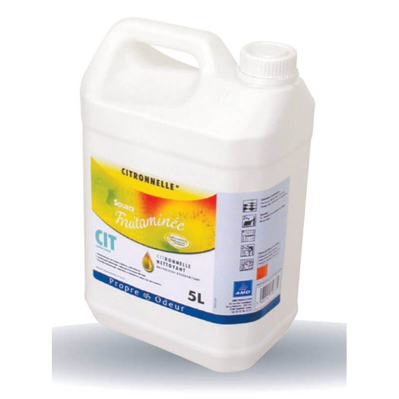 CIT NETTOYANT BACTERICIDE CITRONNELLE - Bidon 5 L - Nettoyant Dsodorisant