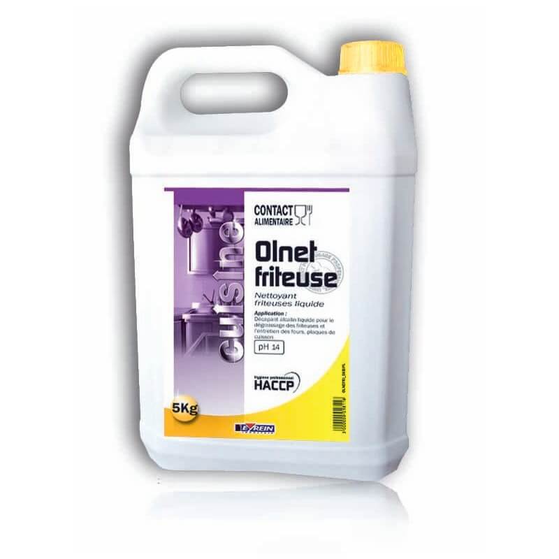 OLNET FRITEUSE - Bidon 5 L - Nettoyant dgraissant liquide des friteuses