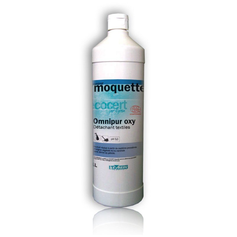 OMNIPUR OXY - Bidon 1 L - Détachant pour textiles, tapis et moquettes -  ECOCERT