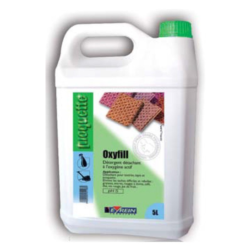 OXYFILL - Bidon 1 L - Détergent détachant textiles tapis moquettes