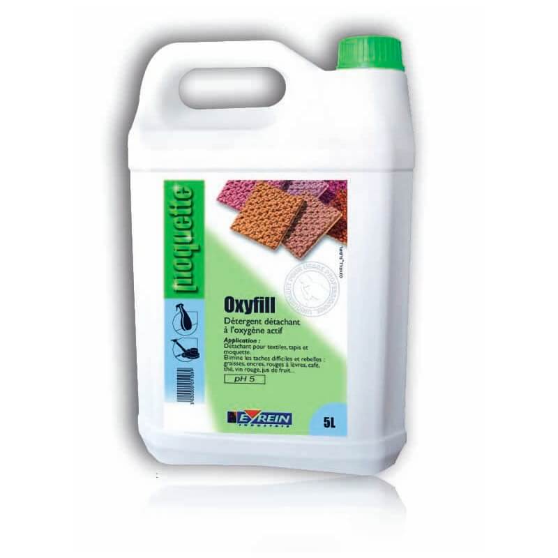 OXYFILL - Bidon 5 L - Détergent détachant textiles tapis moquettes