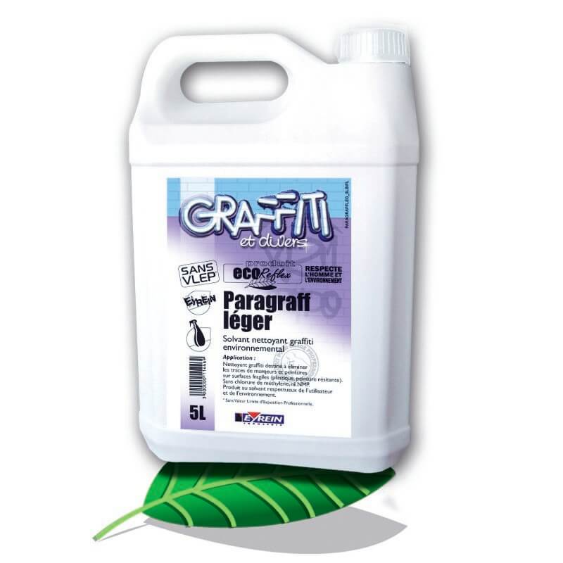 PARAGRAFF LEGER - BIDON 5 L - Solvant nettoyant anti graffitis surfaces fragiles