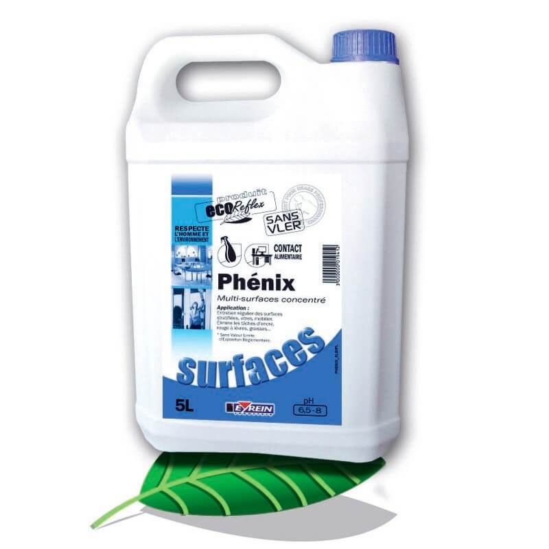 PHENIX - Bidon 5 L - Nettoyant multi surfaces concentré EYREIN - La capem