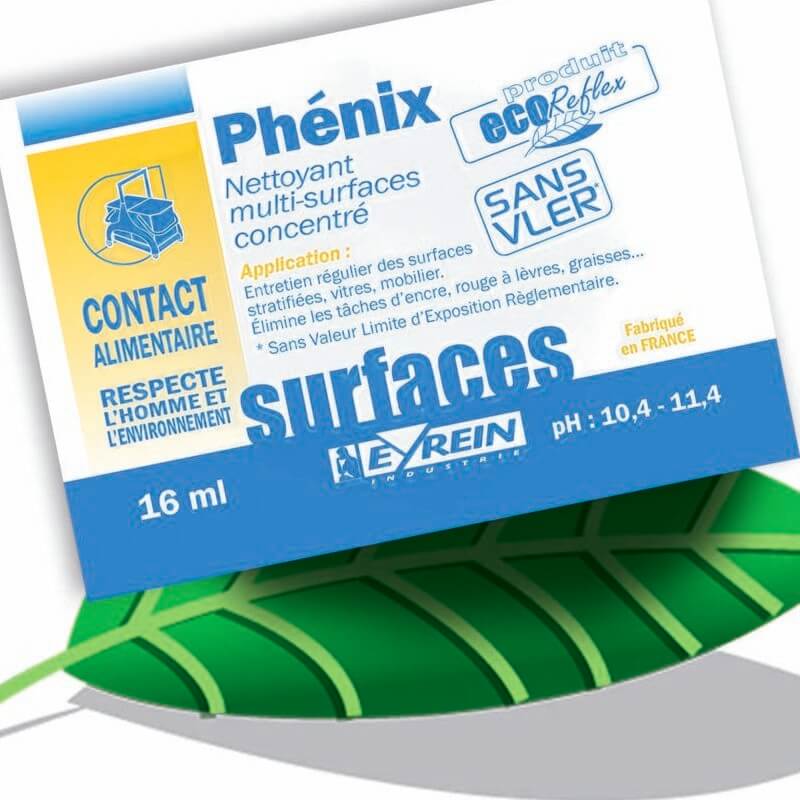 PHENIX - Carton 250 Doses 16 ml - Multi-surfaces concentré