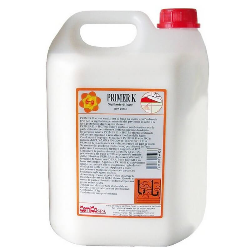 PRIMER K - Bidon 5 Kg - Emulsion de base protection des terres cuites intérieure