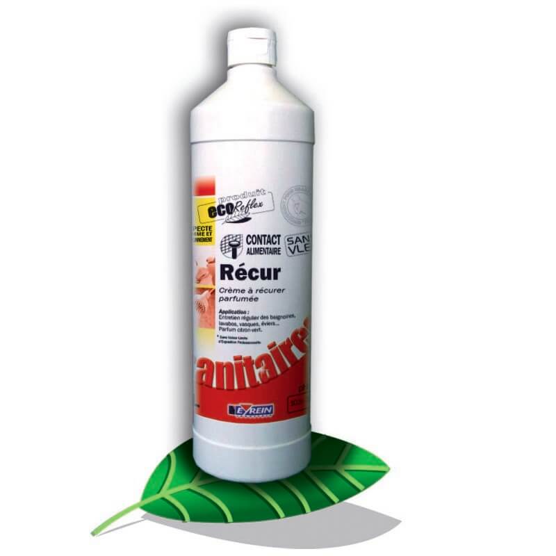 RECUR - Bidon 1 L - Nettoyant parfum crme  rcurer cramique mail inox