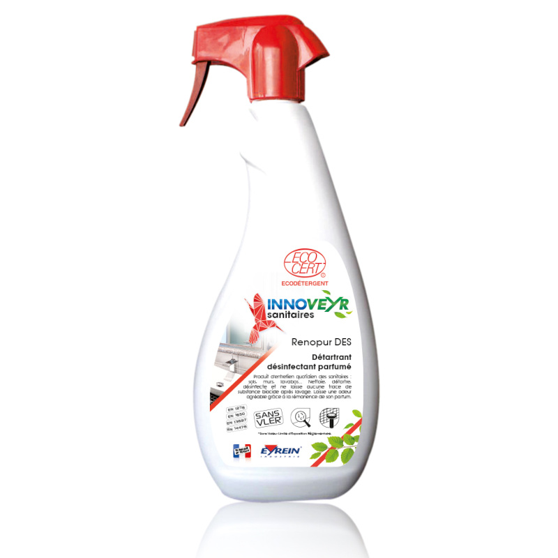 Désinfectant alimentaire sans rinçage PURELL Ecocert - 6 Sprays de 750ML 