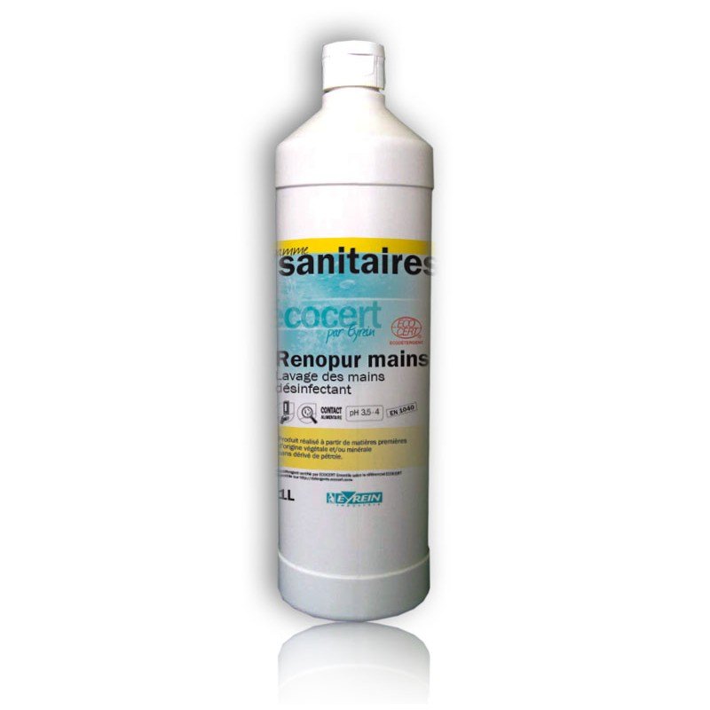 RENOPUR MAINS - Bidon 1 L - Lavage des mains dsinfectant - ECOCERT