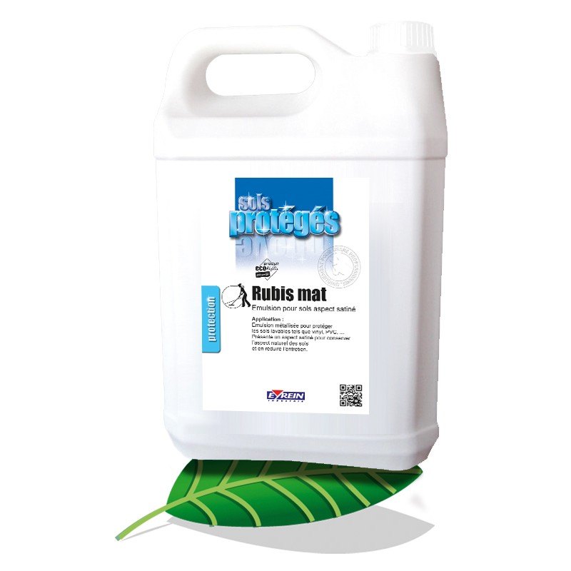 RUBIS MAT - Bidon 5L - Emulsion mtallise pour sols aspect satin