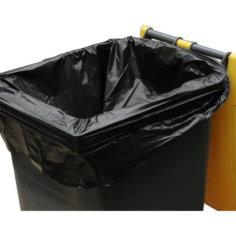 SACS POUBELLES 330 L BD CONTENEUR 28 NOIR - Carton de 100 poches basses densit