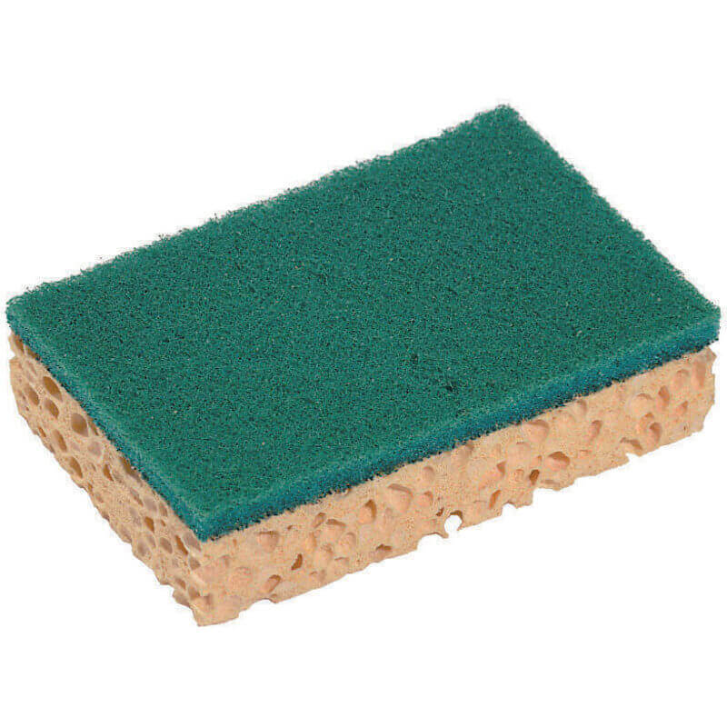 EPONGE GRATTANTE RECTANGULAIRE VERT GRAND MODELE - 130 x 84 x 22