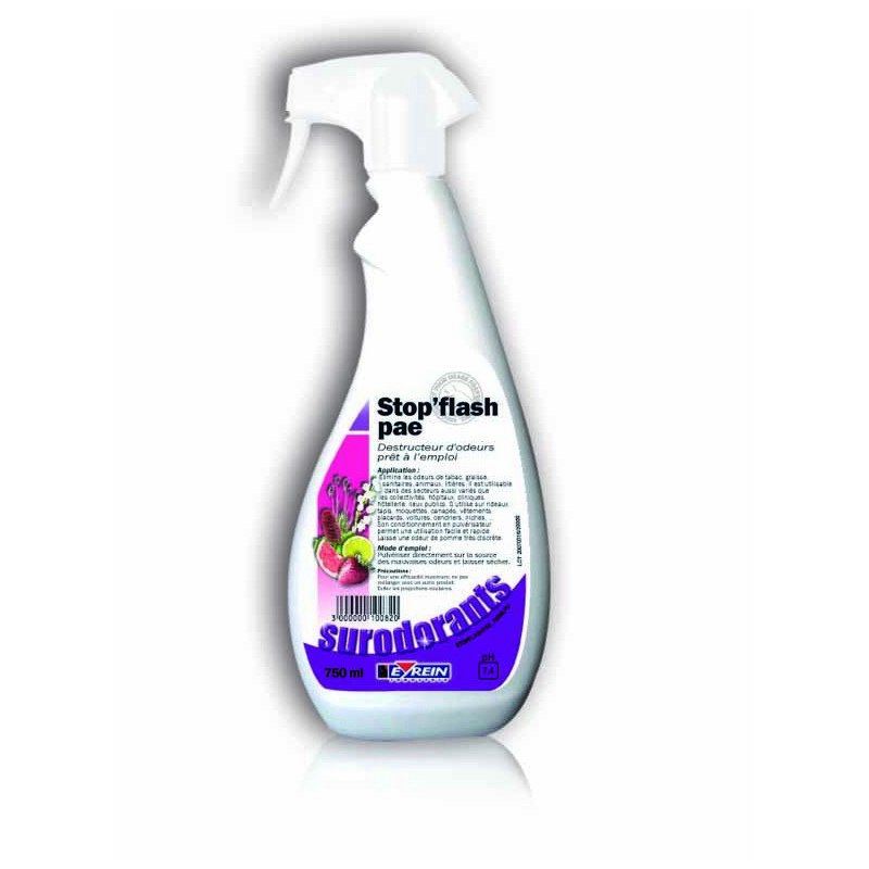 STOP FLASH PAE - Pulv 750ml - Destructeur d'odeurs prt  lemploi