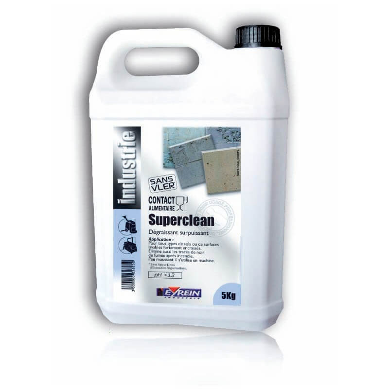 SUPERCLEAN - BIDON 5 L- Dgraissant dtergent industriel polyvalent surpuissant