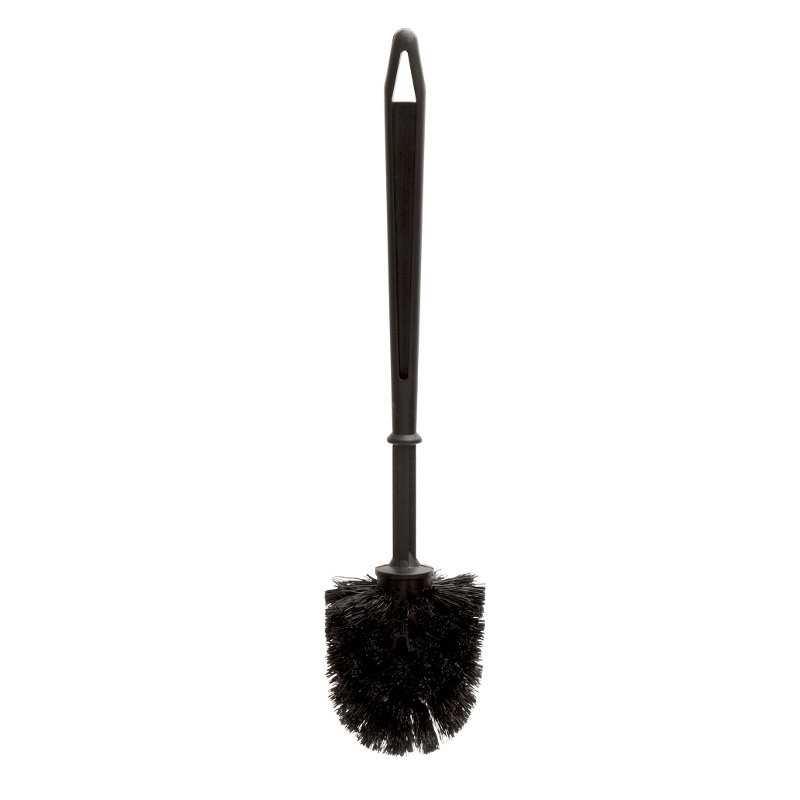 BALAYETTE WC BOULE NOIRE - Brosse en fibres et manche rigide TAMPEL - La  capem